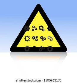 gear wheel set vector icon cog, machine, set, cogwheel, symbol,