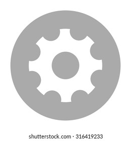 The gear wheel. Settings icon.