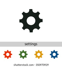 The gear wheel - Settings icon.
