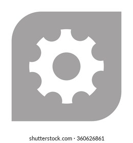 The gear wheel. Settings icon.