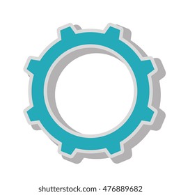 gear wheel team work isolated