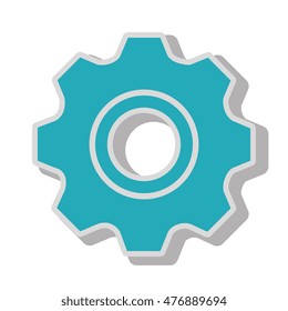 gear wheel team work isolated