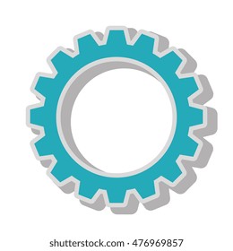 gear wheel team work isolated