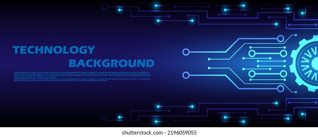 Gear wheel, technology, high-tech, future, modern, networking circuit board EP.1.hi-tech communication concept innovation vector illustration background 