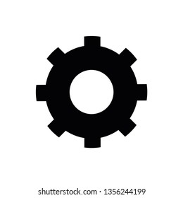 Gear wheel vector icon