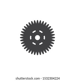 Gear wheel vector icon. Cogwheel filled flat sign for mobile concept and web design. Cog gear glyph icon. Symbol, logo illustration. Vector graphics