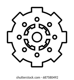 gear wheel vector illustration