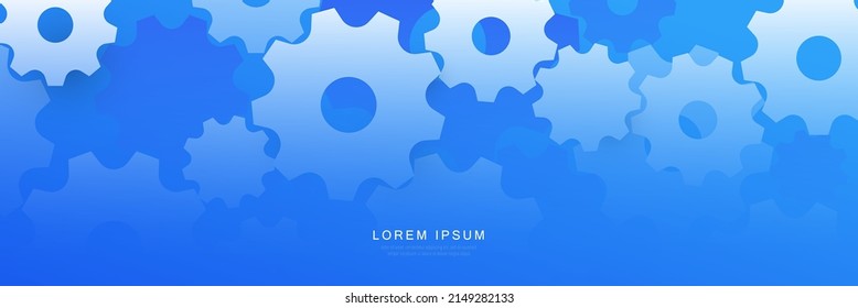 Gear wheels background. Industrial wallpaper. Vector illustration