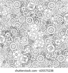 Gear wheels Background. Vector Illustration