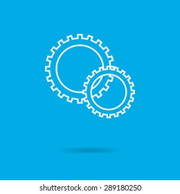 Gear wheels icon