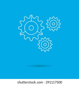 Gear wheels icon