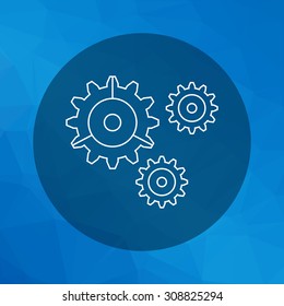 Gear wheels icon