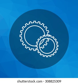 Gear wheels icon