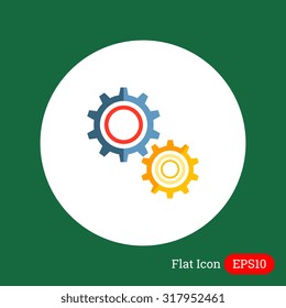 Gear wheels icon