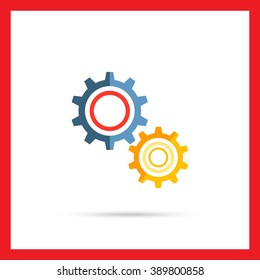 Gear wheels icon