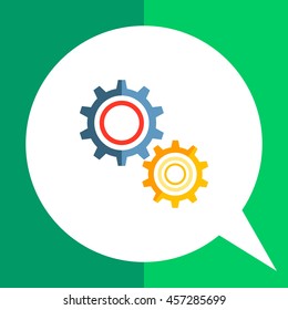 Gear wheels icon