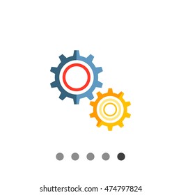 Gear wheels icon