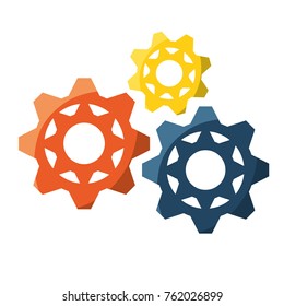 gear wheels icon image