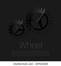 gear wheels icon vector background design 