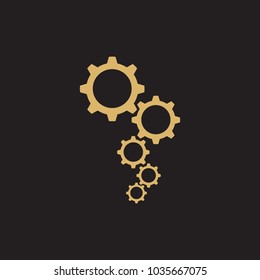 Gear wheels illustration. Vector
