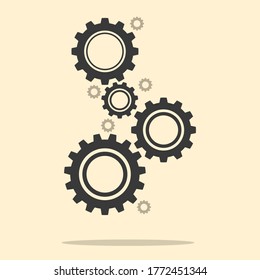 gear wheels.Abstract techno gear wheels.cogs modern machine.Vector illustration