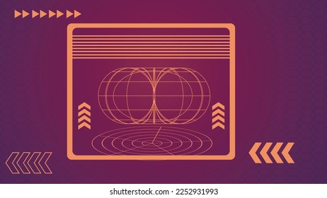 gear and wireframe shape background, collorful design for tecnology. abstract on eps 10