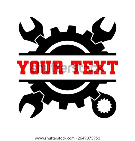 Gear Wrench Customizable Logo Template