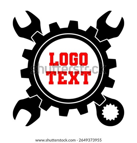 Gear Wrench Customizable Logo Template