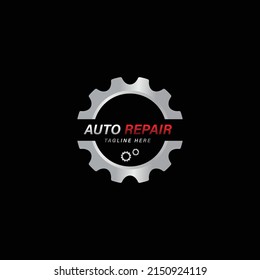 gear wrench workshop garage logo design inspiration