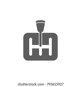 gearbox in the car icon. Elements of car repair icon. Premium quality graphic design. Signs, outline symbols collection icon for websites, web design, mobile app, info graphic on white background
