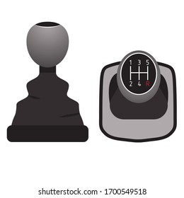 icono de la caja de cambios. Conjunto de colores de los iconos vectoriales de la caja de cambios de camión para el diseño web aislado en fondo blanco