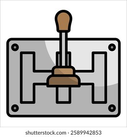 Gearbox Icon Element For Design