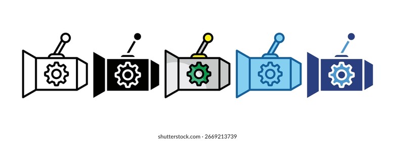 Gearbox Icon Element For Design