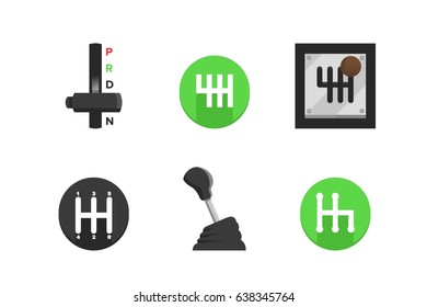 Gearbox Icons Vector Graphic