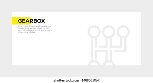 GEARBOX AND ILLUSTRATION ICON CONCEPT