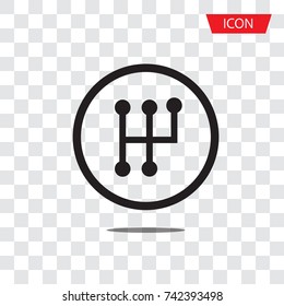 gearbox isolated minimal icon. transmission line vector vector isolated on transparent background.