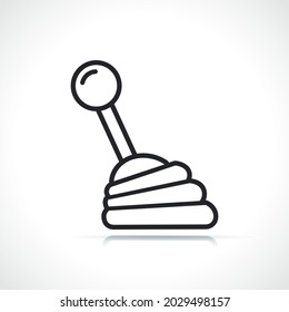 Zahnradhebel-Lenkrad-Symbol