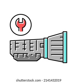 gearbox repair color icon vector. gearbox repair sign. isolated symbol illustration