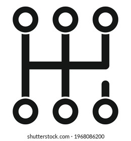 Gearbox scheme icon. Simple illustration of Gearbox scheme vector icon for web design isolated on white background