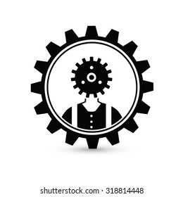 Gear,engineer design,gear concept on white background,clean vector