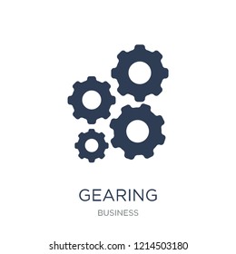 Gearing icon. Trendy flat vector Gearing icon on white background from Business collection, vector illustration can be use for web and mobile, eps10