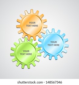 Gears background. EPS10 vector