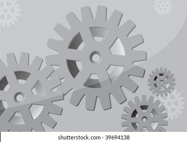 Gears background. Vector illustration