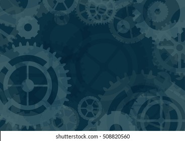Gears  background, vector illustration