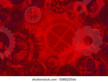 Gears  background, vector illustration