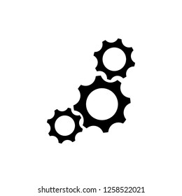 gears black icon