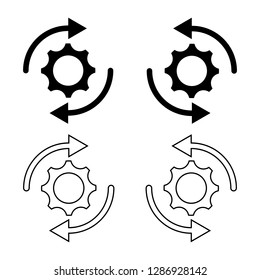 gears black icon