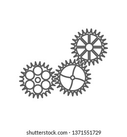 gears of a car icon. Element of Car repear for mobile concept and web apps icon. Outline, thin line icon for website design and development, app development