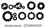 gears clip art vector illustration