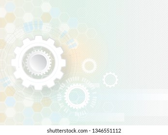 Gears and cogs abstract vector illustration